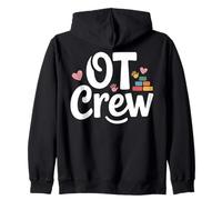Team Pediatric Occupational Therapy Group OT Therapist Crew Zip Hoodie