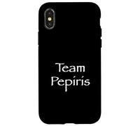 Team Pepiris Iris Pepe Funny Island Love Couple Papyrus Font Case for iPhone X/XS