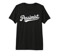 Team Pessimist Script Retro Typography Word Design Premium T-Shirt