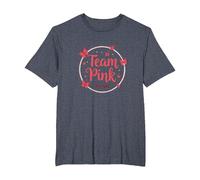 Team Pink Its a Girl Baby Shower Butterfly Celebration T-Shirt, Men's Big and Tall, Heather Blue, 2X Tall