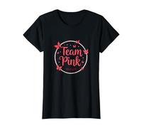 Team Pink Its a Girl Baby Shower Butterfly Celebration T-Shirt, Women, Black, 3XL