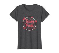 Team Pink Its a Girl Baby Shower Butterfly Celebration T-Shirt, Women, Dark Heather Grey, XXL