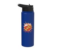 Team Pizza Slice Nothing BUT NET Dough - Funny Basketball Stainless Steel Insulated Water Bottle