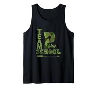 Team Pre-School Cammo Back To School Gear Students Teachers Tank Top
