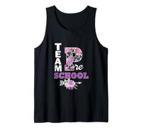 Team Pre-School Floral Back To School Gear Students Teachers Tank Top