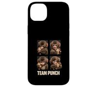 Team Punch Baby Monkey Plush Toy Photo Booth Macaque Case for iPhone 14 Plus