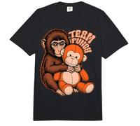 Team Punch Baby Monkey Trendy Japan Meme Cute Monkey Lover Comfort Colors Adult Heavyweight T-Shirt