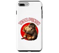 Team Punch Cute Baby Monkey Hugging Toy Case for iPhone 7 Plus/8 Plus