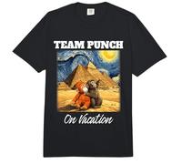 Team Punch on Vacation Pyramids Egypt Funny Punch Monkey Comfort Colors Adult Heavyweight T-Shirt
