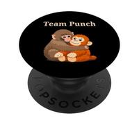 Team Punch The Bullied Baby Monkey Macaque PopSockets Adhesive PopGrip