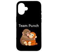 Team Punch The Monkey Sad Macaque Cute Baby Case for iPhone 16