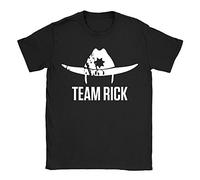 Team Rick Mens T-Shirt Large Black Rick Grimes Hat Walking Dead Funny TV Show Gift