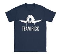 Team Rick Mens T-Shirt Large Navy Rick Grimes Hat Walking Dead Funny TV Show Gift