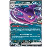 Team Rocket's Crobat ex 122/182 Double Rare Pokemon Card | Destined Rivals | Pokemon TCG Scarlet & Violet Series | Titan Authenticated
