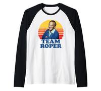 Team Roper Funny Stanley Mr. Roper Three's Company Raglan Baseball Tee