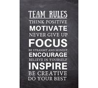 Team Rules: Gifts for Employees - Team - Lined Blank Notebook Journal