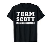 Team Scott Lifetime Membership Funny Family Last Name T-Shirt
