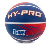 Hy-Pro Basketball - Size 7, Team Series, Red/Blue Ball with Durable Rubber Compound, High Bounce, Pimpled Grip for Enhanced Control - Recreational Basketball for Home and court Play