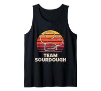 Team Sourdough Vintage Retro Chef Hat - Artisan Bread Baking Tank Top