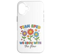 Team SPED We Grow With the Flow Cute Flowers Case for iPhone 16 Plus