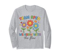Team SPED We Grow with The Flow Cute Flowers Long Sleeve T-Shirt