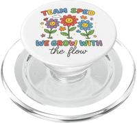 Team SPED We Grow With the Flow Cute Flowers PopSockets PopGrip for MagSafe