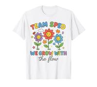 Team SPED We Grow with The Flow Cute Flowers T-Shirt