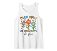 Team SPED We Grow with The Flow Cute Flowers Tank Top