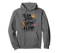 Team Sped We Grow With The Flow, Special Education Teacher Pullover Hoodie