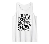 Team Sped We Grow with The Flow, Special Education Teacher Tank Top