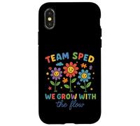 Team SPED We Grow With the Flow Teacher Shirt Case for iPhone X/XS