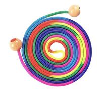 Team Speed Cord - 5 Meter Colorful Agility Line, Beechwood Grips, Variable Size | Family Cardio Gear For Youth PE Practice, Home Gym Yard Sessionss Group Fun Coordination Skills Balance