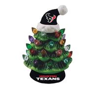Team Sports America NFL Houston Texans Ceramic Christmas Trees That Light Up | 8 LED Vintage Christmas Tree | Officially Licensed Team Logo | Christmas Tabletop Decorations for Home