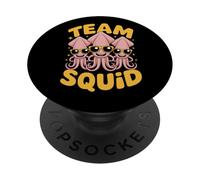 Team Squid Funny Cool Cartoon Ocean Coastal Marine Design PopSockets Adhesive PopGrip