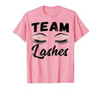 Team Staches Team Lashes gender reveal Cute shirt team pink T-Shirt