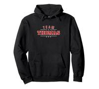 Team Thomas Last Name Personalized Family Sports Pullover Hoodie
