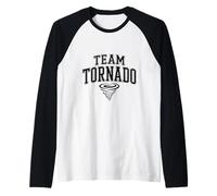 Team Tornado Storm Chasers Unite Raglan Baseball Tee
