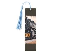 Team Train Printed Metal Bookmarks M - Sky Blue Lightweight Aluminium Book Marker for Books, Journals & Gifts, Ideal Book Lovers, Holiday Decor & Crafts