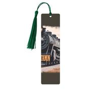 Team Train Printed Metal Bookmarks S - Dark Green Lightweight Aluminium Book Marker for Books, Journals & Gifts, Ideal Book Lovers, Holiday Decor & Crafts