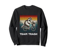 Team Trash Bicycle Retro Cute Opossum Cycling Raccoon Sweatshirt