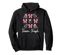 Team Trash Rat Girl Mouse Coquette Bow Pullover Hoodie
