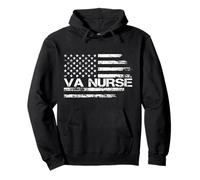 Team VA Nurse Patriotic Veterans Pullover Hoodie