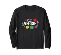 Team Veggie Vegetarian Vegan Vegetable Crew Long Sleeve T-Shirt