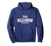 Team WILLIAMSON Lifetime Member Family Last Name Pullover Hoodie, Adult Unisex, Navy Blue, X-Large