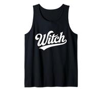 Team Witch Retro Script for Halloween or Everyday Magic Tank Top