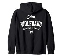 Team Wolfgang Lifetime Member Funny Name Wolfgang Zip Hoodie