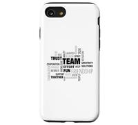 Team Word Cloud Design Motivational Group Unity Typography Case for iPhone SE (2020) / 7/8