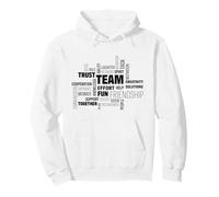 Team Word Cloud Design Motivational Group Unity Typography Pullover Hoodie