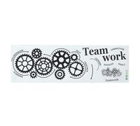 Team Work Gear Black Removable Wall Sticker DIY PVC Home Decor
