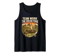 Team Work The Dream Pork Funny Meat Smoking Pun Tank Top